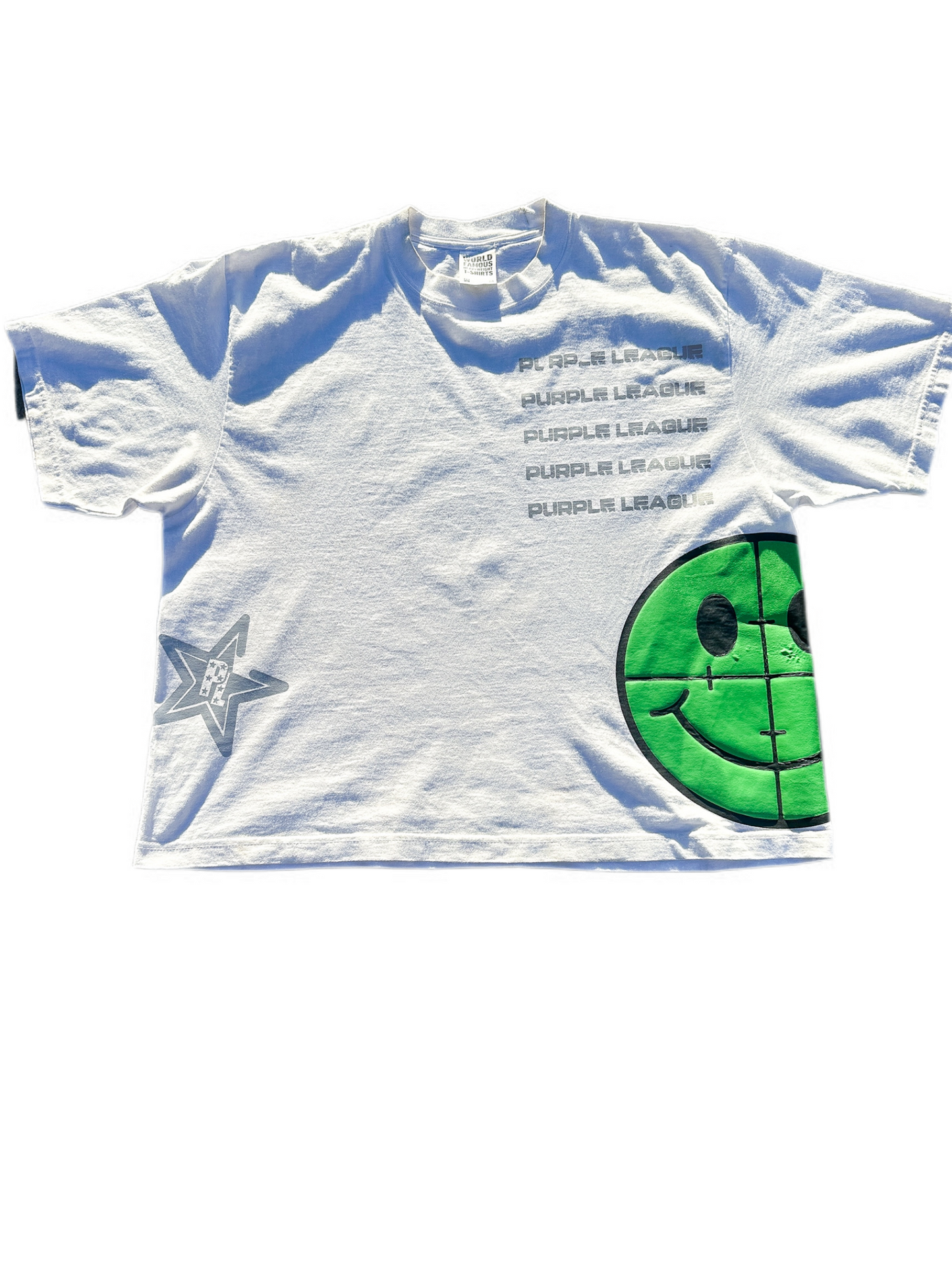 Purple League Smiley Tee