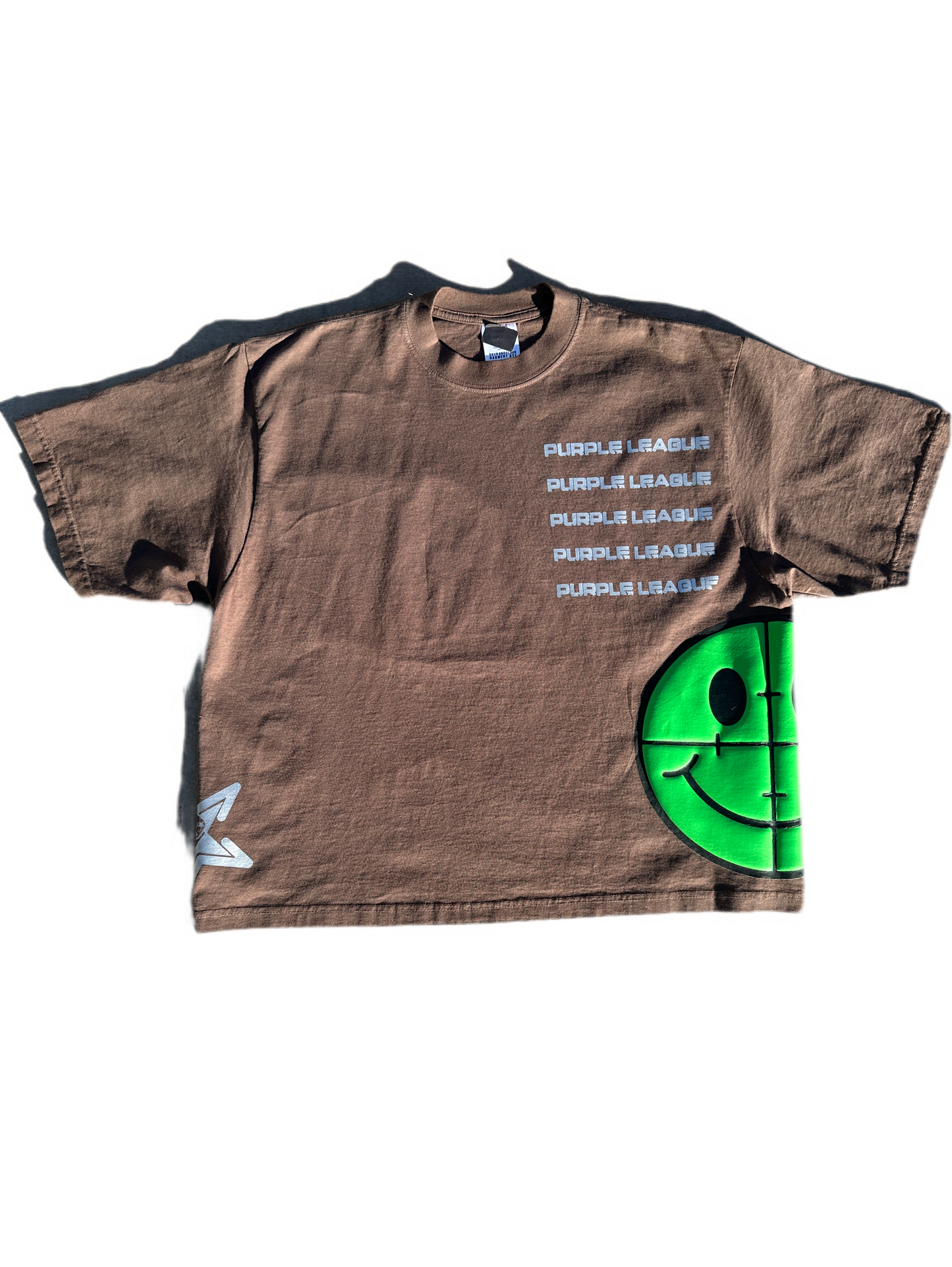 Purple League Smiley Tee