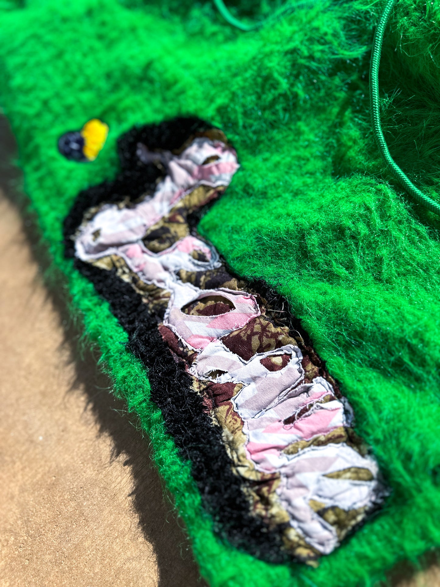 Green Mohair Shorts