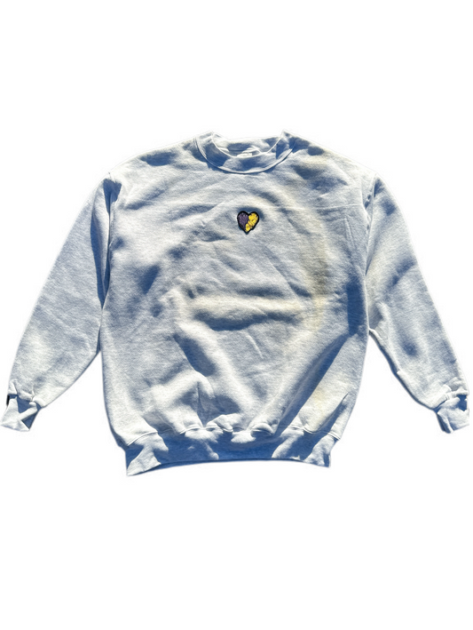 Heart Logo Vintage Crewneck (Grey)