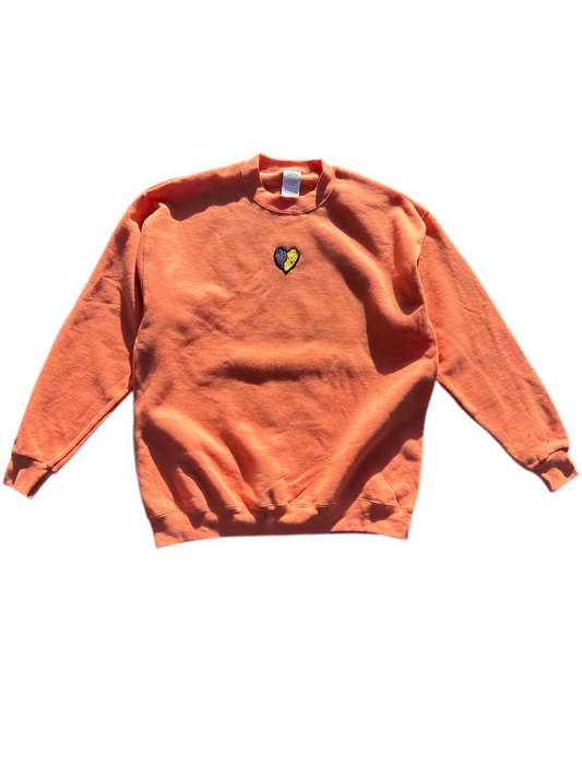Heart Logo Vintage Crewneck (Sherbet)